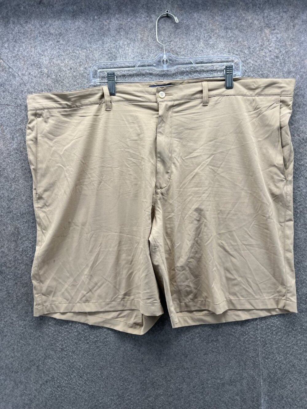 Polo Ralph Lauren Shorts Mens 46 Beige Chino Flat Front Cotton Big Tall Casual